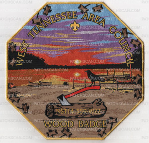 Patch Scan of Wood Badge NST14-559-W22 Center Piece (PO 100209)