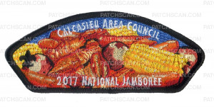 Patch Scan of 2017 National Jamboree - Calcasieu Area Council - Jambalaya - Black Border