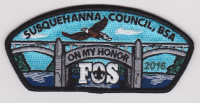 On My Honor FOS 2016  Susquehanna Council #533