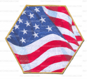 Patch Scan of MONTANA COUNCIL - 2013 BACK PATCH (BLUE BORDER - SILVER TEXT)