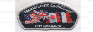 Patch Scan of Normandy Camporee CSP Metallic Silver (PO 86723)
