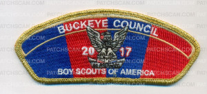 Patch Scan of Buckeye Council Eagle 2017 CSP - Gold Border