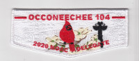 Cardinal Delegate Flap- Semi Ghosted  Occoneechee Council #421