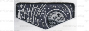 Patch Scan of 2018 NOAC Flap Sitting Under the Moon Grey Scale (PO 87783)