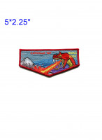 Cahuilla 127 NOAC 2024 flap red border California Inland Empire Council #45