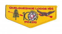 K124539 - Calcasieu Area Council - Quelqueshoe Lodge 166 NOAC Flap (Yellow) Calcasieu Area Council #209