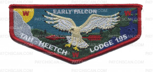 Patch Scan of Tah-Heetch Lodge 195 Flap Early Falcon in Grey