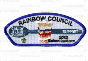 Patch Scan of RAINBOW COUNCIL- 2013 JAMBORE- SUPPORT- 212098