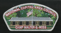 NCAC Camp Walter G. Ross CSP Silver Metallic Border National Capital Area Council #82