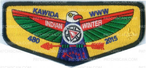 Patch Scan of Indian Winter Lodge flap (84955)
