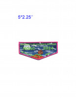 Withlacoochee NOAC 2024 flap day scene pink border South Georgia Council