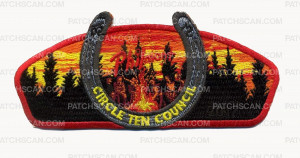 Patch Scan of Circle Ten Council - Philmont CSP W/O Trek Numbers