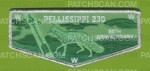 Patch Scan of Pellissippi 230 80th Anniv. flap ordeal arrow silver met border