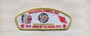Patch Scan of TAC- 100th - Indian Head - WHITE BACKGROUND (Metallic)