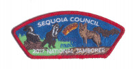 Sequoia Council Rabies 2017 JSP Red Metallic Border Sequoia Council #27