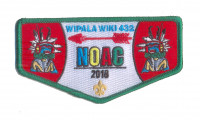 Wipala Wiki NOAC 2018 2 Kachinas Flap Green Border Grand Canyon Council #10