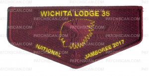 Patch Scan of Wichita Lodge 35 National Jamboree 2017 Flap