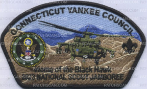 Patch Scan of 447967- Home of the Black Hawk -2023 National Scout Jamboree 