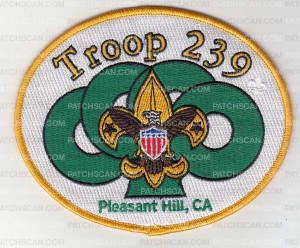 Patch Scan of X168137A Troop 239 Pleasant Hill, CA