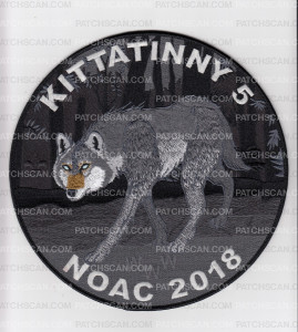 Patch Scan of Kittatinny 5 NOAC Back Patch 