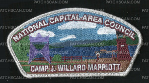 Patch Scan of NCAC Camp J. Willard Marriot CSP Silver Metallic Border