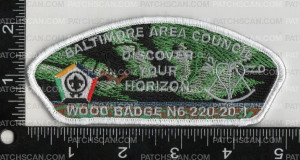 Patch Scan of altimore Area Council Wood Badge N6-220-20-1 Discover Your Horizon 2020