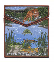 Samoset- 2017 National Jamboree Flap Set- Fish/Deer- Top Flap Samoset Council #627