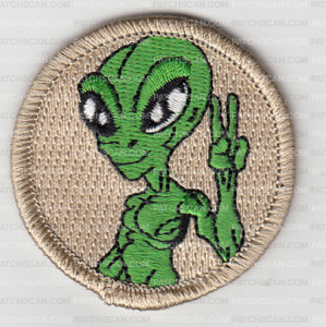 Patch Scan of X151600A (patrol patch) alien 
