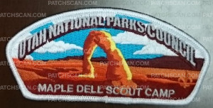 Patch Scan of Utah National Parks Council - Summer Camp CSP