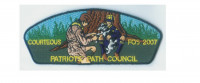 FOS Courteous 2007 CSP Patriots' Path Council #358