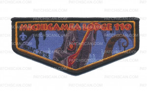Patch Scan of Michigamea Lodge 110 NOAC 2018 flap #3