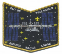 Amangi Nacha Lodge NOAC 2022 Bottom Piece (Gold Metallic Border)  Golden Empire Council #47