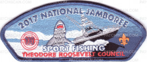 Patch Scan of 2017 National Jamboree - Theodore Roosevelt Council - Sport Fishing