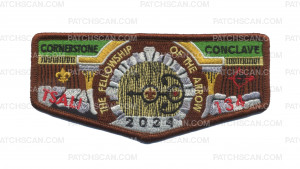 Patch Scan of Tsali Lodge Conclave Flap 2024 (Dark Brown Border)