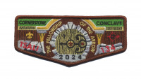 Tsali Lodge Conclave Flap 2024 (Dark Brown Border) Daniel Boone Council #414