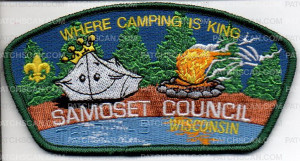 Patch Scan of Samoset Council Where Camping Is King Tesomas Wisconsin 2018