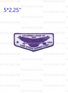 Patch Scan of Camp Strake Summer Camp 2024 (White/Purple)