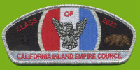 CIEC Class of 2023 silver metallic bdr California Inland Empire Council #45
