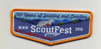 Pellissippi ScoutFest 230 Flap - Orange border Great Smoky Mountain Council #557
