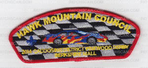 Patch Scan of Hawk Mountain Pinewood Derby CSP