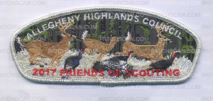 Patch Scan of Allegheny Highlands Council- FOS 2017- Silver Border 