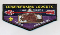 Lenapehoking Lodge IX Camp Turrell OA Flap Northern New Jersey Council #333