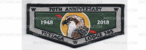 Patch Scan of 70th Anniversary Lodge Flap (PO 87226)