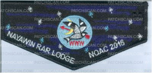 Patch Scan of Nayawin Rar Lodge NOAC 2018 Black Flap