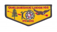 K124537 - Calcasieu Area Council - Quelqueshoe Lodge 166 NOAC Flap (Black) Calcasieu Area Council #209