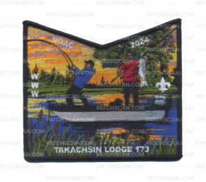 Patch Scan of Takachsin Lodge 173 NOAC 2024 "Boat Fishing" (Bottom)