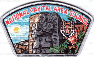 Patch Scan of NCAC Fox Wood Badge CSP Silver Border