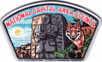 NCAC Fox Wood Badge CSP Silver Border National Capital Area Council #82