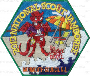 Patch Scan of MONMOUTH COUNCIL JSP CENTER PATCH GREEN BORDER