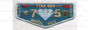 Patch Scan of 75th Anniversary Annual Pass (PO 100621)